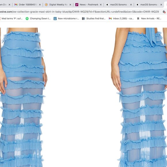 Revolve Gracie Maxi Skirt/Gracie Bustier Top Collection brand:OW Collection - Picture 7 of 8